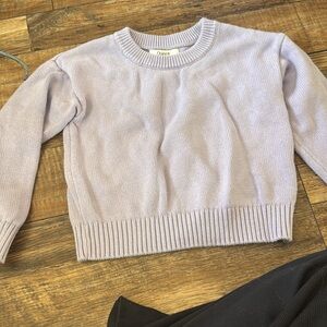 Quince Lavender Crew Neck Sweater 5T wore 2 times